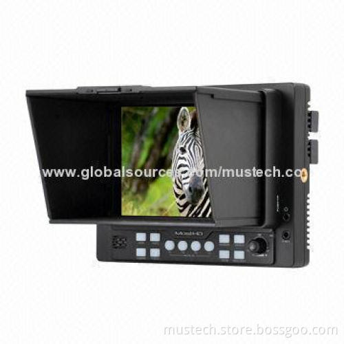 5.6-inch 1,280x800P HDMI DSLR Field Monitor, Easy to Lock, Camera Button